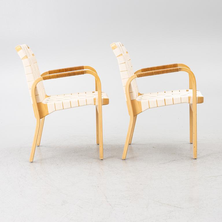 Alvar Aalto, Armchairs, a pair, model 45, Artek, Finland.