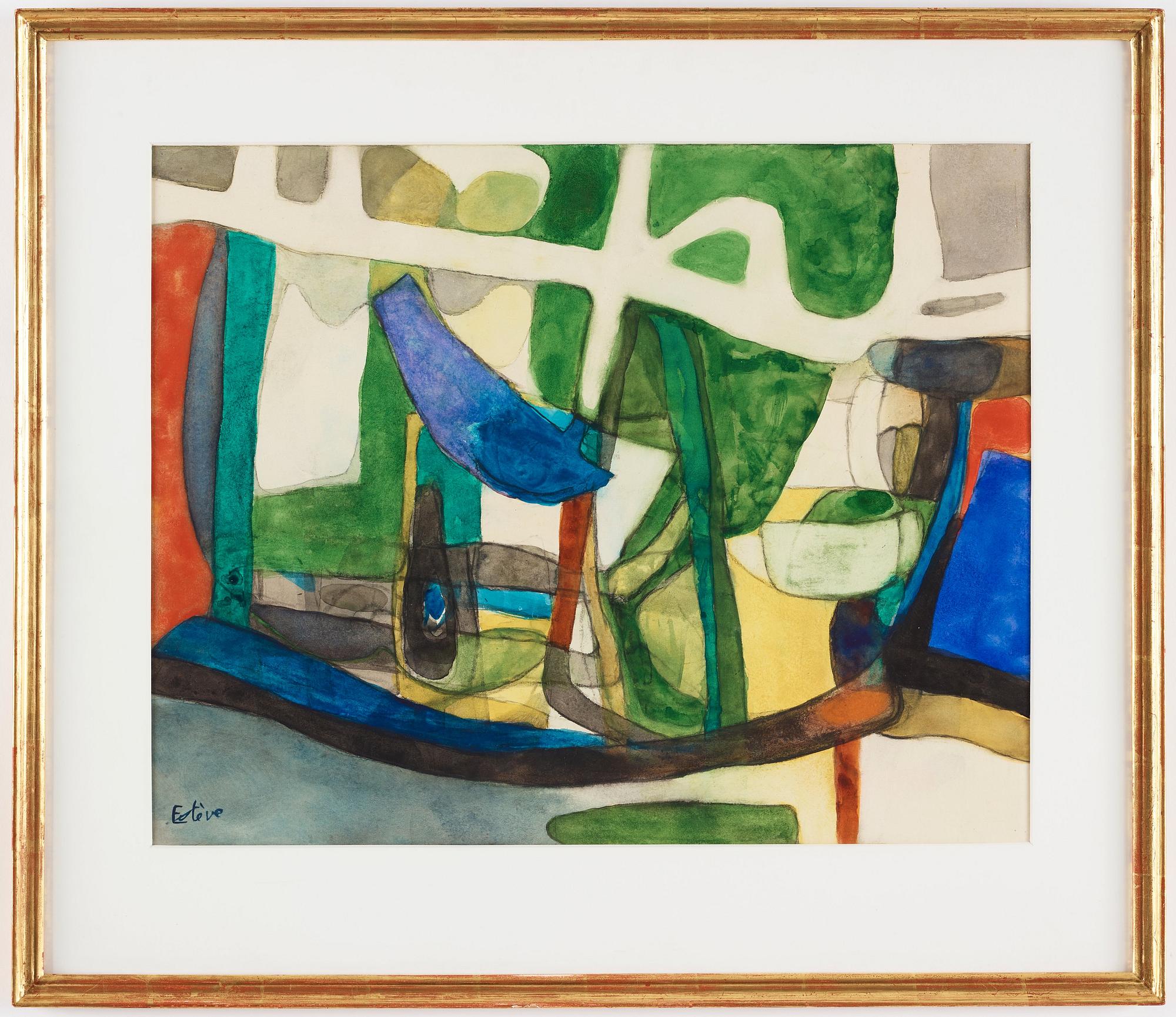 Maurice Estève, Composition in green.