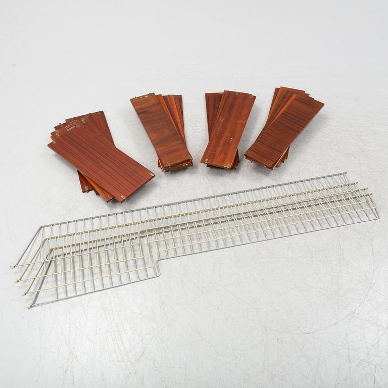 nils Strinning, a 'String/BFB hyllan' shelf system, String Design AB, 1950's/60's.