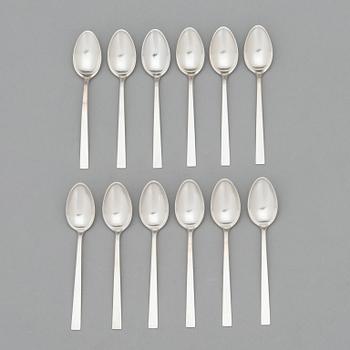 Bertel Gardberg, a 157-piece set of "Birgitta" sterling silver cutlery,  Kultateollisuus, Turku, Finland 1991-2001.