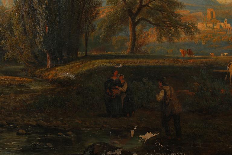 EDOUARD JEAN MARIE HOSTEIN, olja på duk, signerad och daterad Paris 1863.