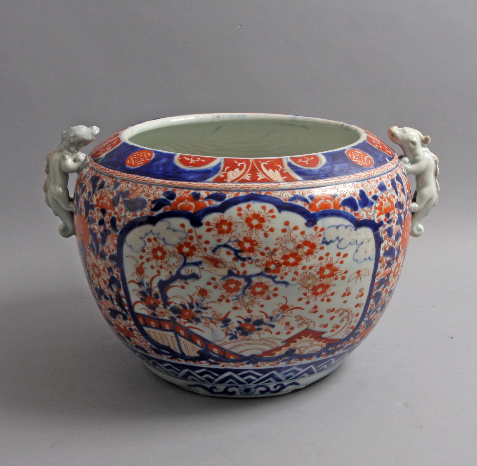 URNA, porslin, Meiji Japan, 1800-talets slut.