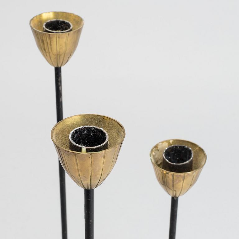 TWO CANDELABRAS BY GUNNAR ANDER FOR YSTAD METALL.