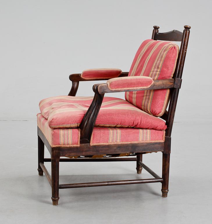 FÅTÖLJ, gustaviansk stil, sekelskiftet 1900.