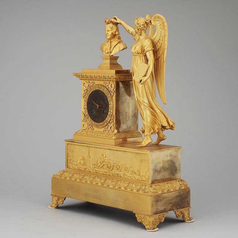A French late Empire 19th century mantel clock.