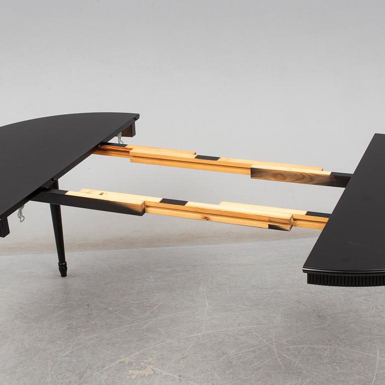 A gustavian style dining table, second half of the 20th century.