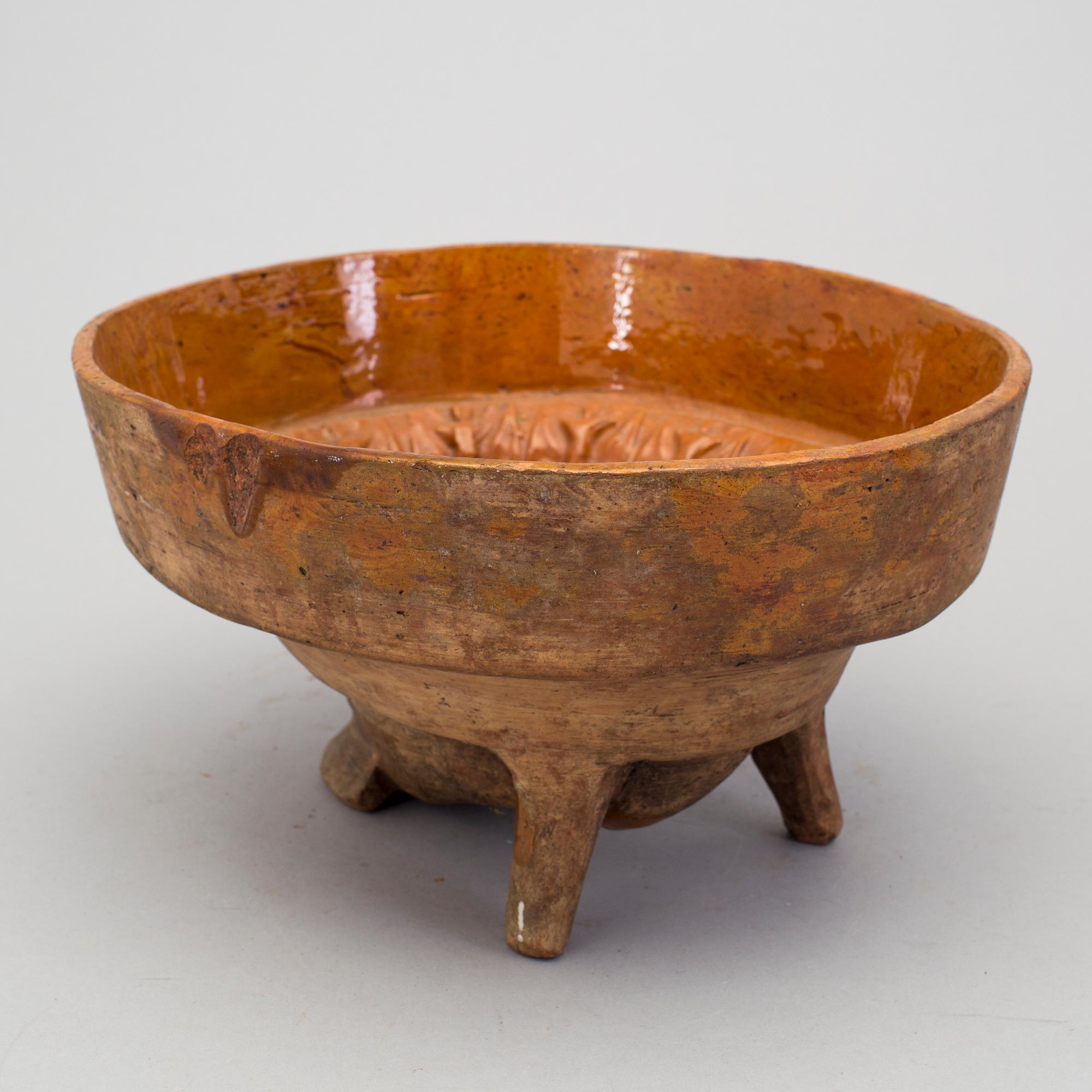 ALADÅBFORM samt FIGURIN, keramik, möjligen Höganäs, 1800-tal.