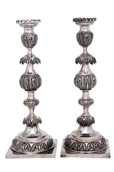 340. CANDLESTICKS A PAIR.