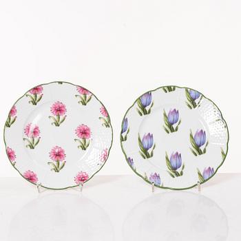 Kaffeservis, 16 delar, "Jardins de Villandry", A. Raynaud & Co, Limoges, Frankrike.