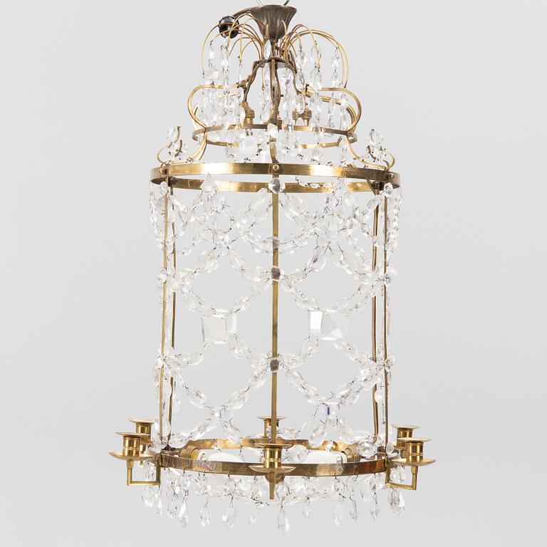 A chandelier, 19th Century.