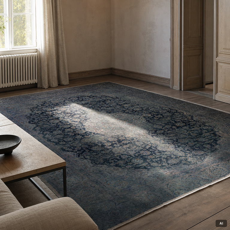 Carpet, Keshan pattern, approx. 390 x 290 cm.