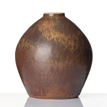 Carl-Harry Stålhane, a unique stoneware vase, Rörstrand Sweden 1965.