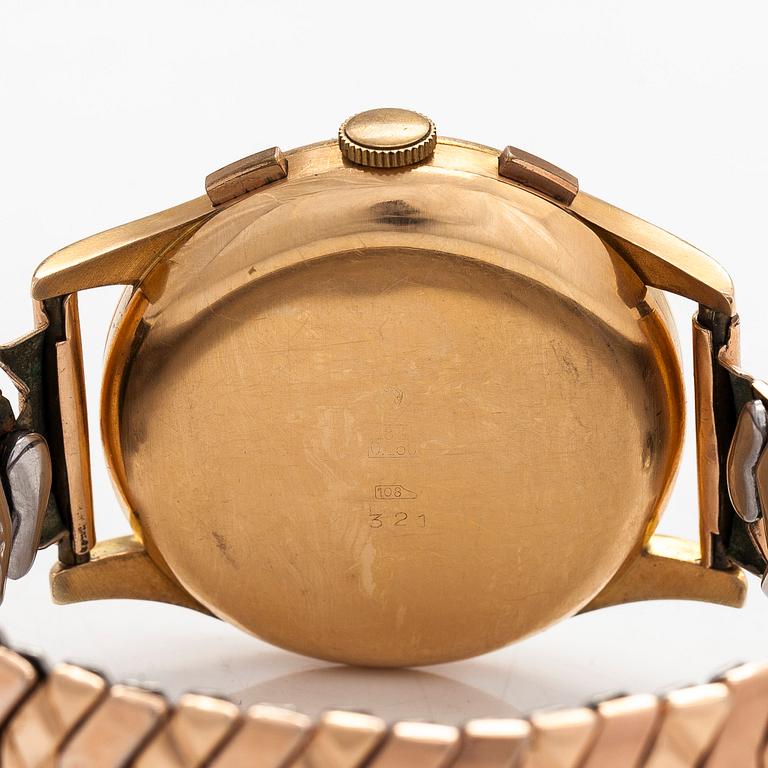 Titus, chronograph, wristwatch, 37.5 mm.
