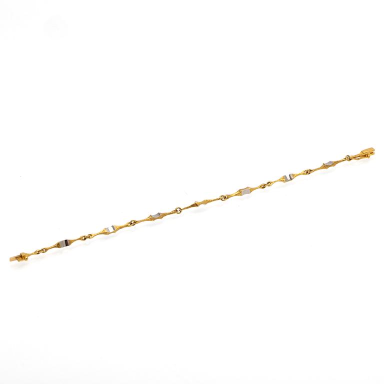 Björn Weckström, Bracelet, "Arabesque", 18K gold and platinum, Lapponia.
