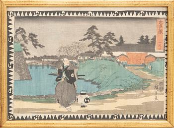 Utagawa Hiroshige I, färgträsnitt, Japan först publiserat 1847-52.