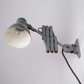 VÄGGLAMPA / INDUSTRILAMPA, Tateka, 1960-tal.