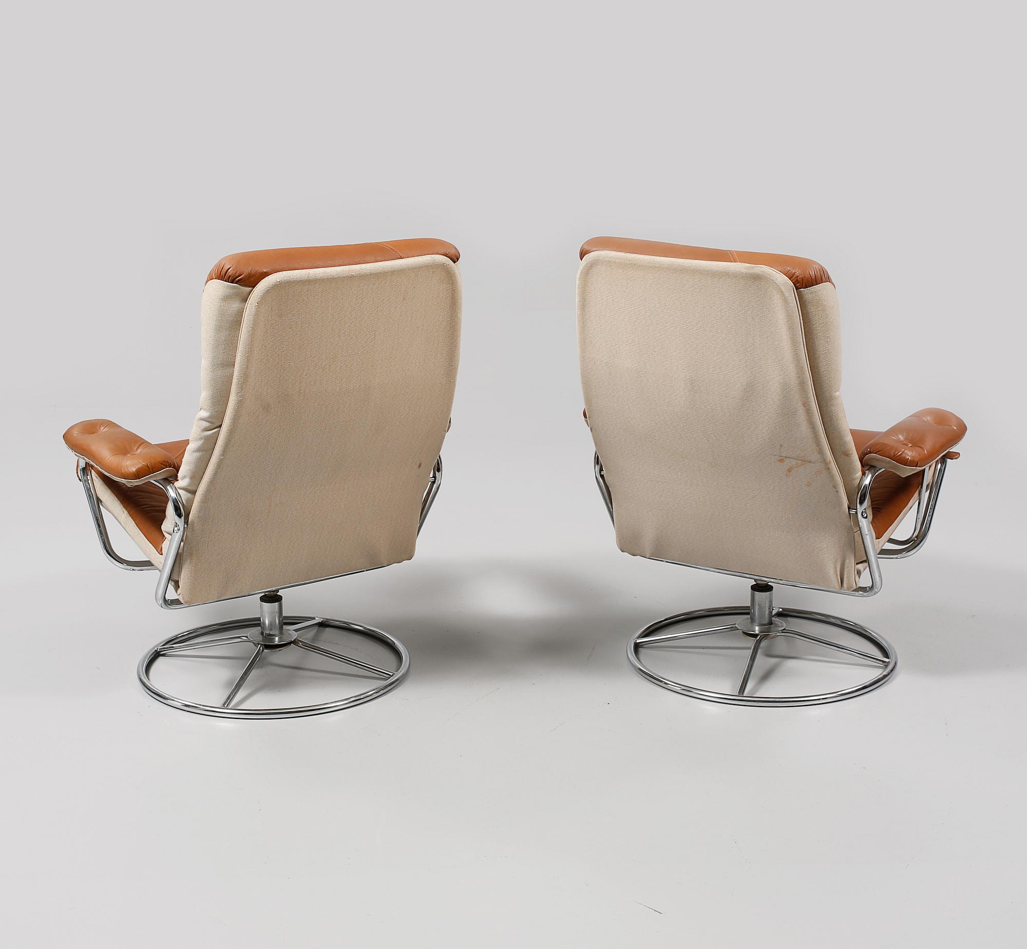 FÅTÖLJER, ett par, Sverige, 1960/1970-tal.