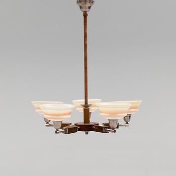 TAKLAMPA, 1900-talets första hälft. Höjd 68 cm.