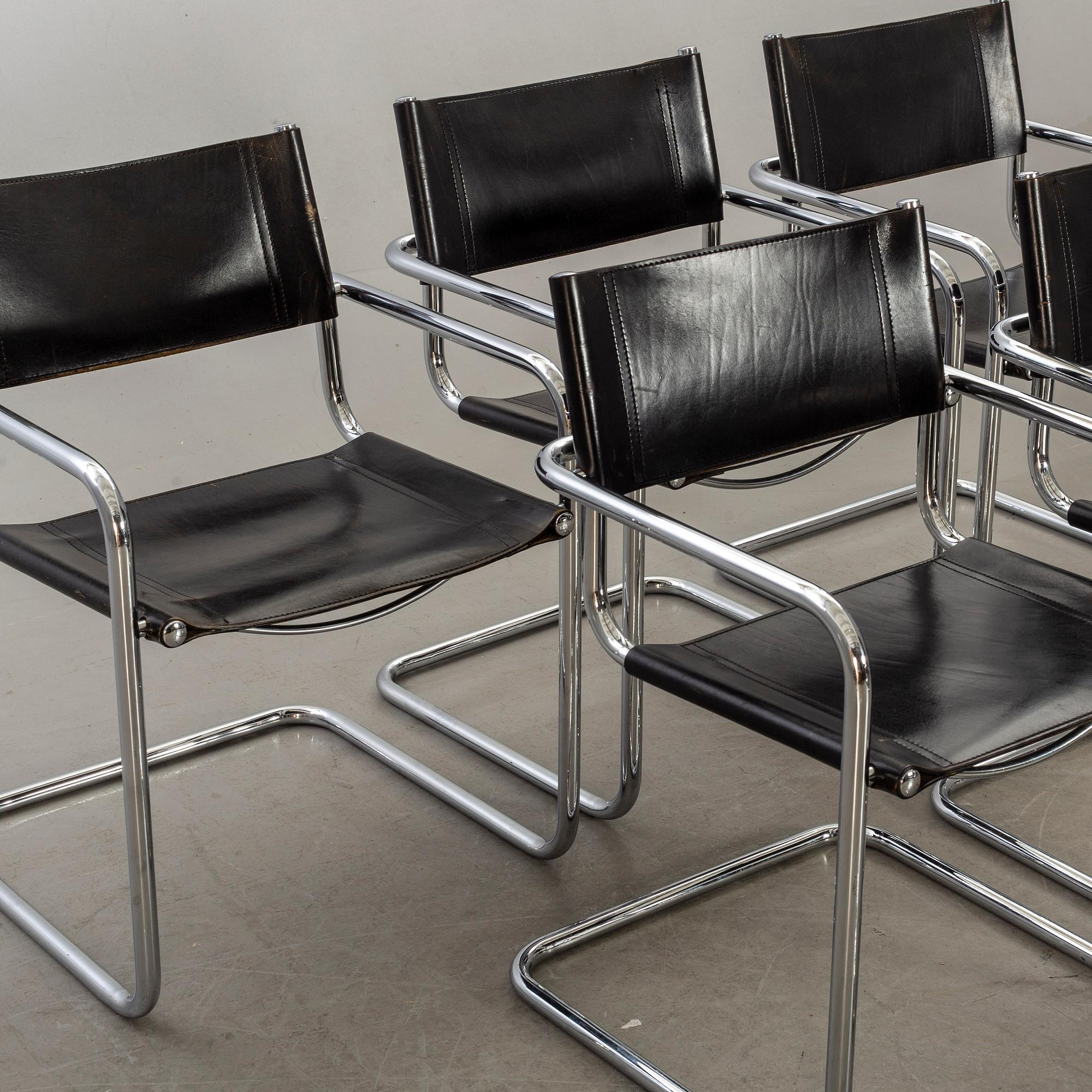 A Set of six armchairs later part of the 20th century.