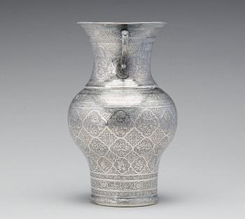Vas, silver, Persien Isfahan, sen Qajardynasti.