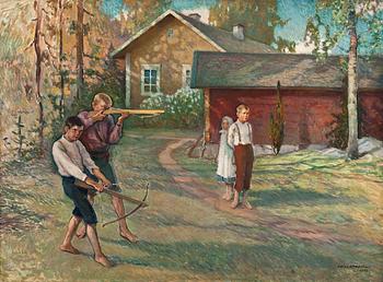 145. Väinö Hämäläinen, BOYS AT PLAY.