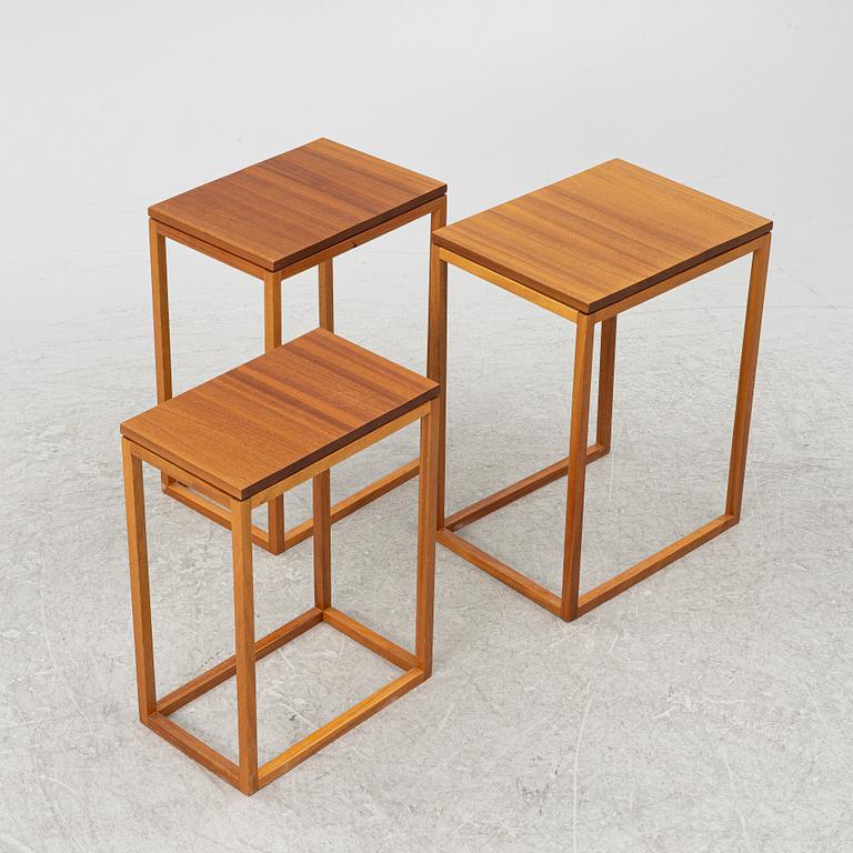 Ulla Christiansson, nesting table, 3 pieces, "Trio", K Andersson & Söner, late 20th century.