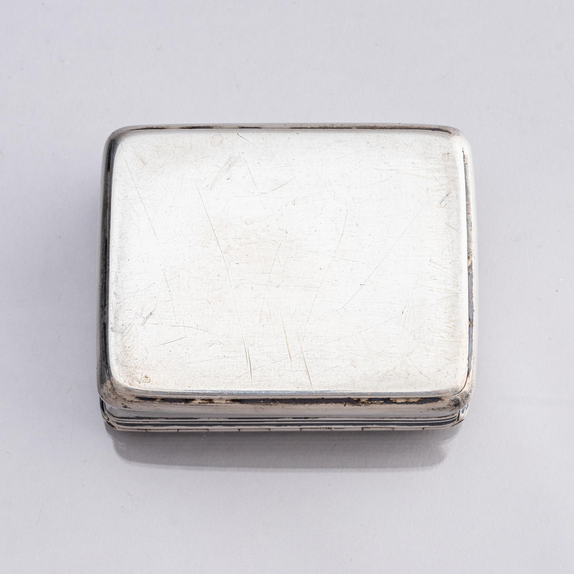 A Swedish Rococo silver snuff-box, mark of Andreas Öhrman, Stockholm 1762.