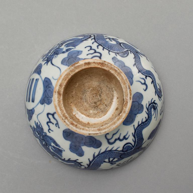 SKÅL, porslin, Kina sent 1800-tal.