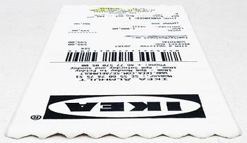 Virgil Abloh, a carpet, 'kvitto' ('Receipt'), IKEA x Virgil Abloh, the 'MARKERAD' collection, c. 200 x 90 cm.