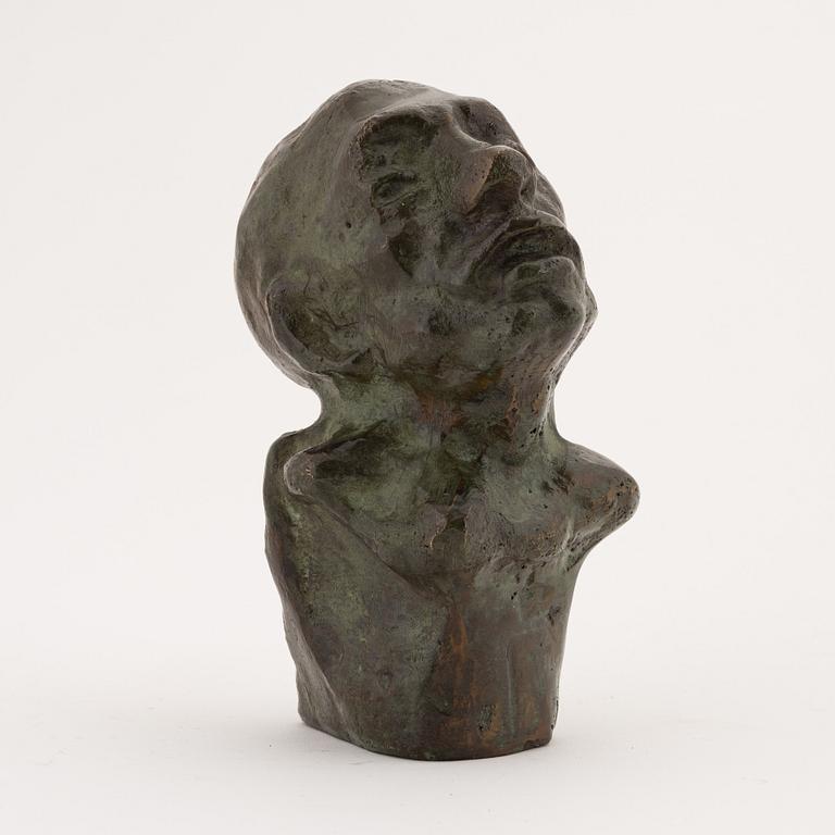 Helge Högbom, sculpture, bronze, signed.