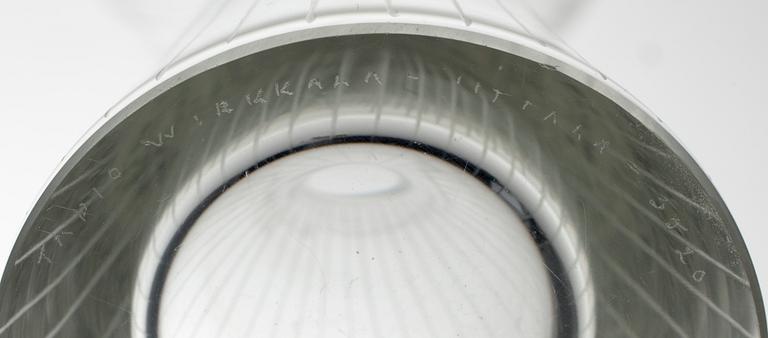 VAS, glas, signerad Tapio Wirkkala Iittala 3520.