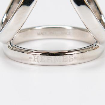 Hermès, 'Robe du soir' scarf and a Hermès scarf ring.