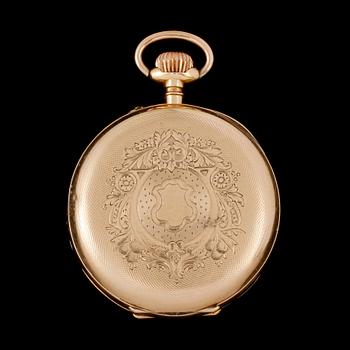 FICKUR, 2 st, 14k guld, 1900-talets första hälft. Total vikt 128 g.