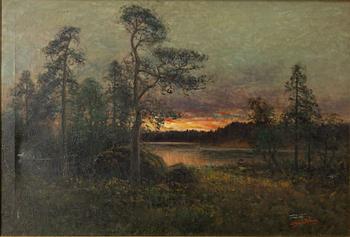 Severin Nilson, Skymningslandskap.