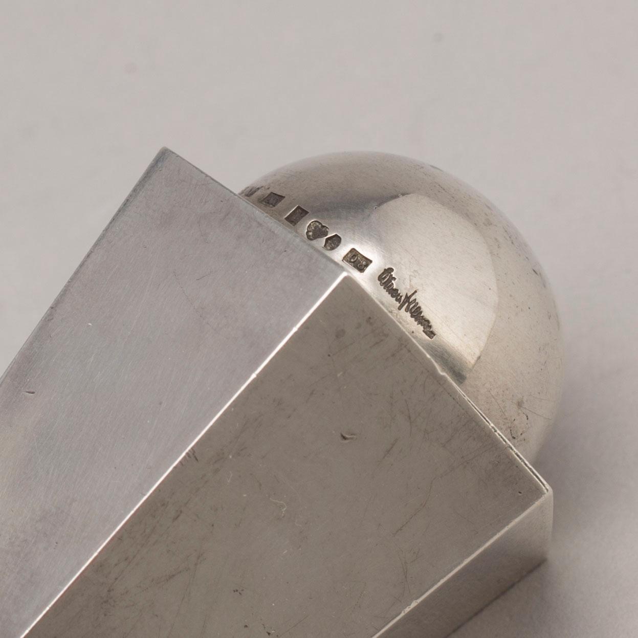 WIWEN NILSSON, Salt och pepparströare, silver och förgyllt silver, Lund 1939-40.