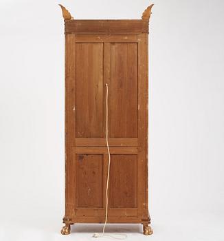 Helge Werner, a Swedish Grace gilt and carved writing cabinet, probably 1920s.