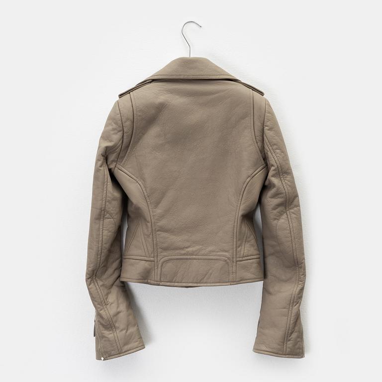 Balenciaga, a leather jacket, size 36.
