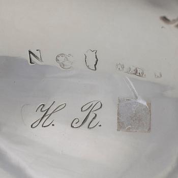 A Swedish 18th century parcel-gilt silver cream-jug, mark of Petter Åkerman, Stockholm 1782.