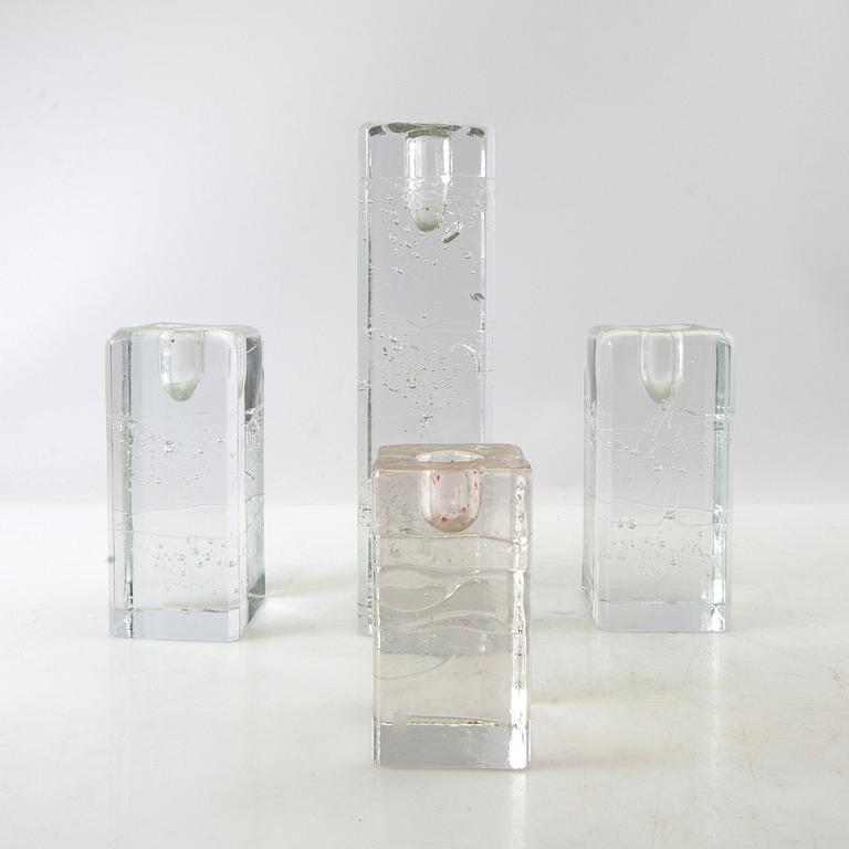 Timo Sarpaneva, candlesticks, 11 pcs, "Arkipelago", and candlesticks, 2 pcs, "Arktia", Iittala.
