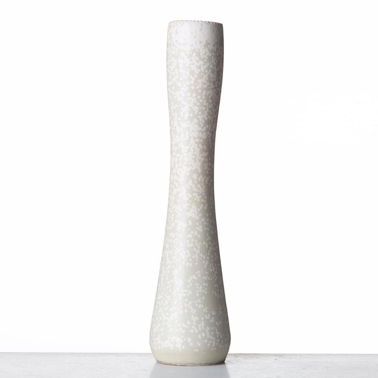 Toini Muona, a "titanium" glazed stoneware vase, Arabia, Finland.