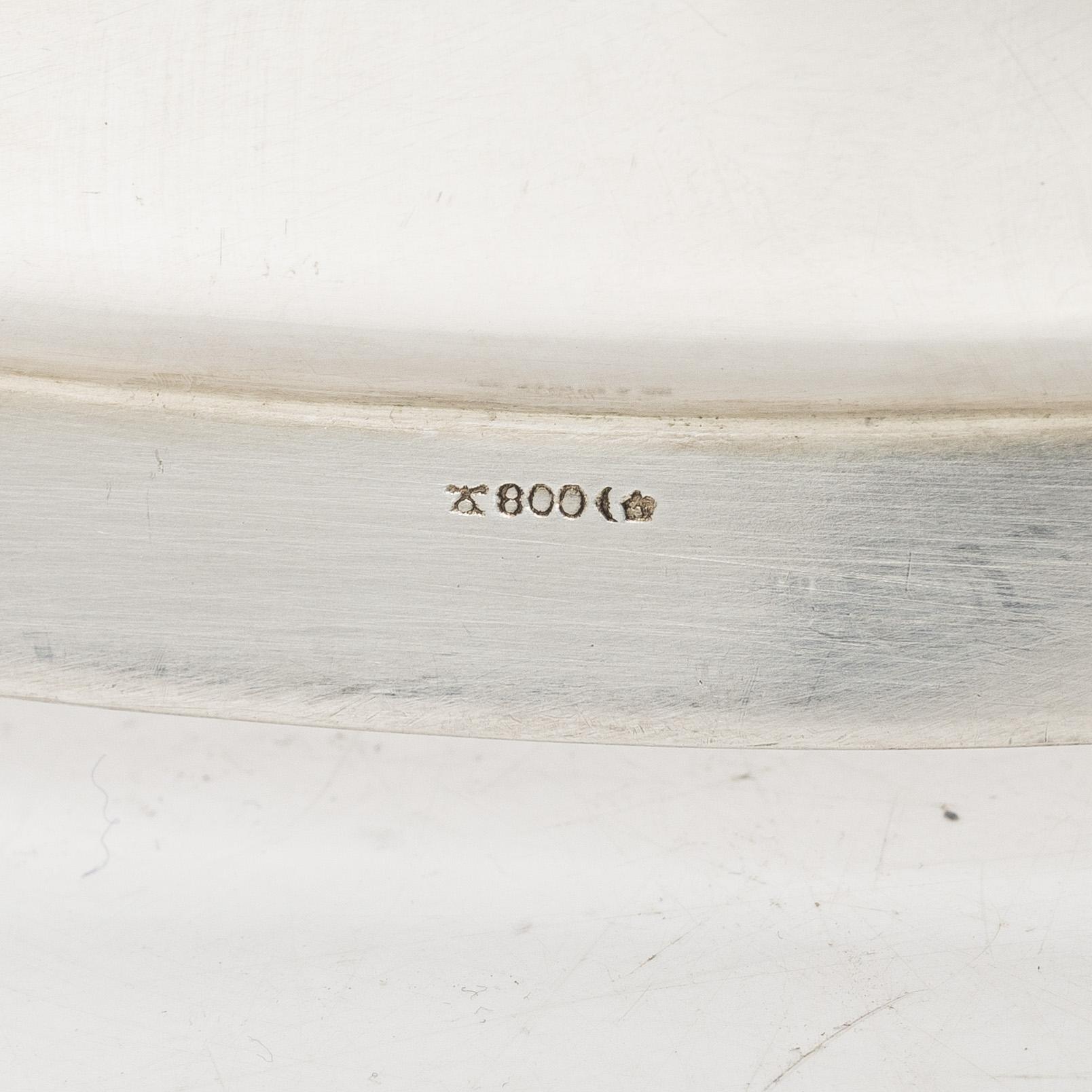 Tray, silver, Germany, 20th century.