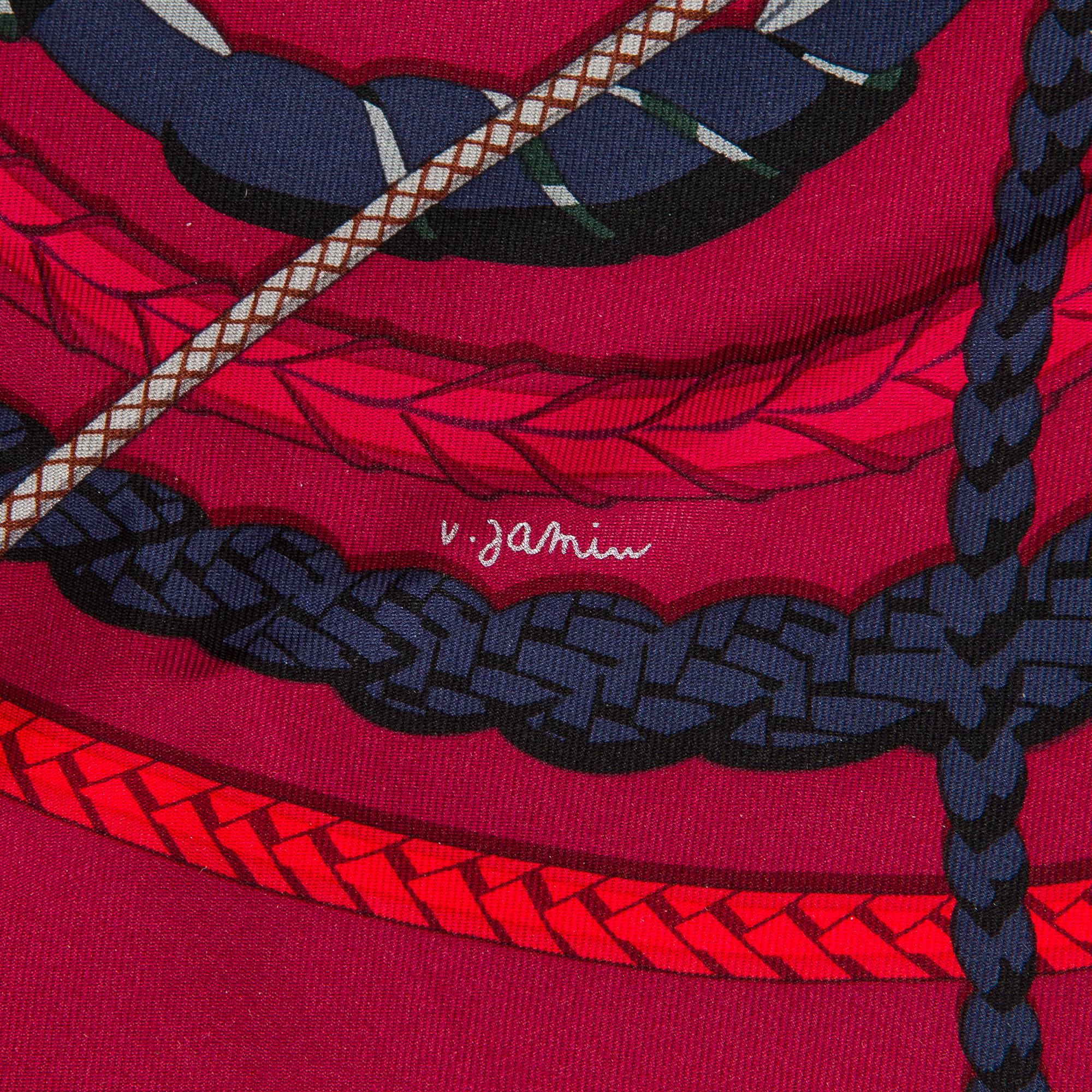 Hermès, scarf, "Fouets et Badines".