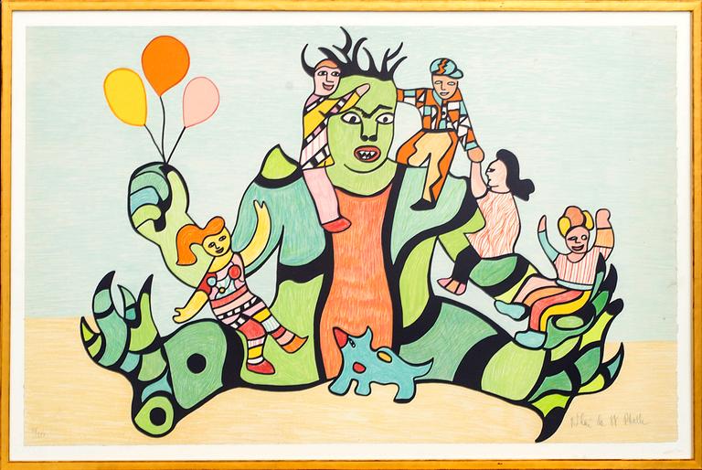 NIKI DE SAINT PHALLE, colour lithographe, signed and numbered 82/250.
