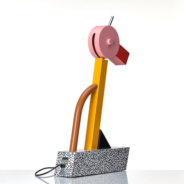 Ettore Sottsass, "Tahiti", bordslampa, Memphis, Milano, efter 1981.