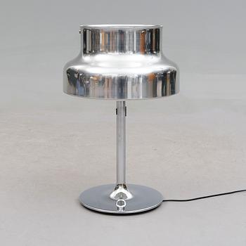 BORDSLAMPA, kromad metall, "Bumlingen", Anders Pehrson, Ateljé Lyktan, Åhus, 1900-talets andra hälft.