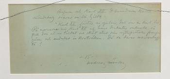 ALBERT ENGSTRÖM, tusch, 2 st, sign.