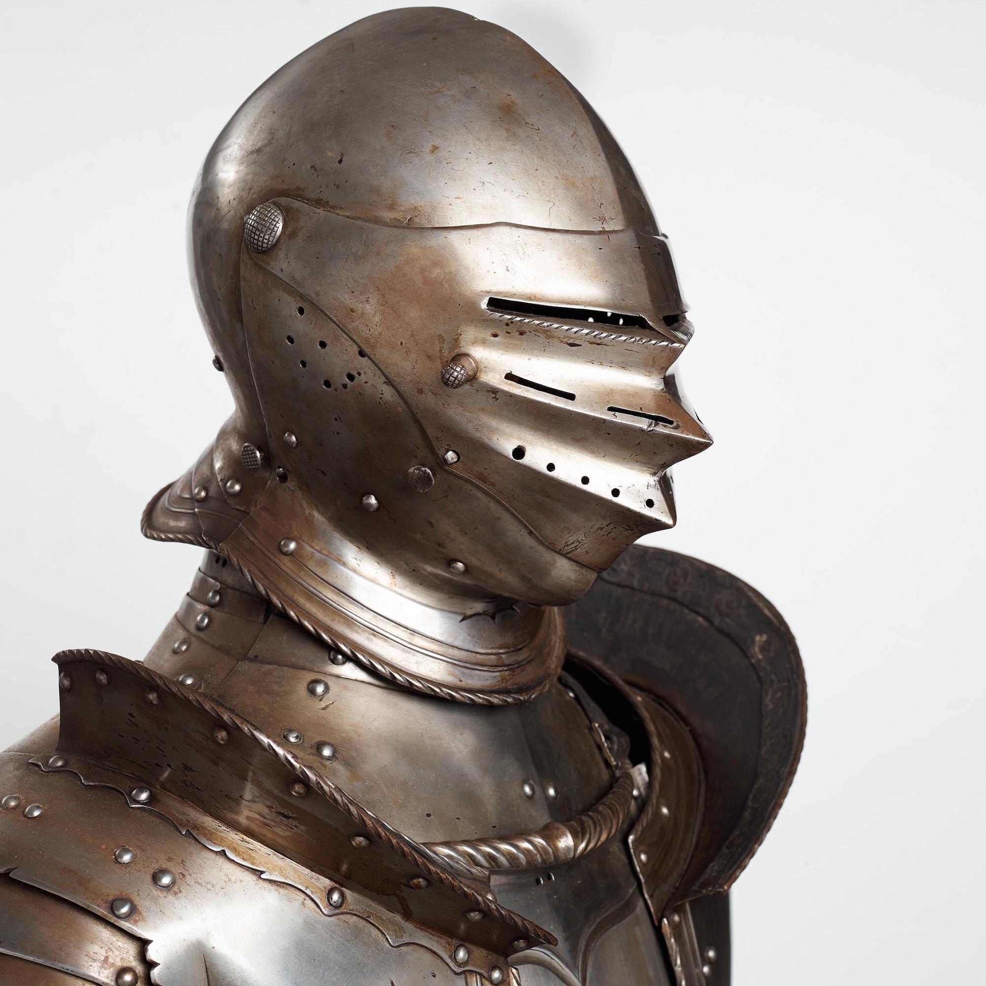A German metal armour, composite, mid 1500's and later.
