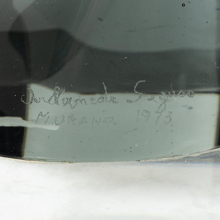 Archimede Seguso, skulptur, glas, Murano, Italien 1973.