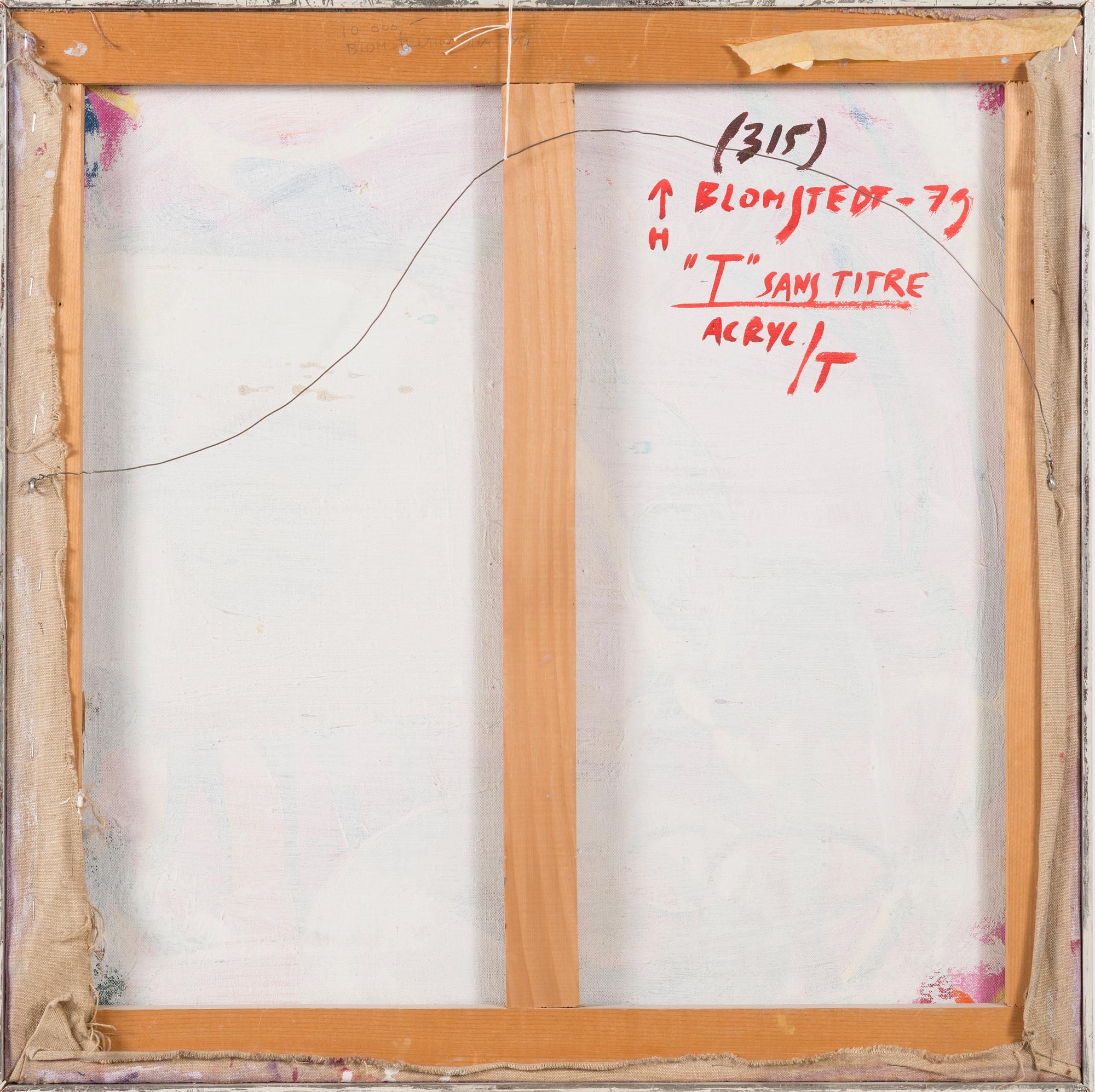 JUHANA BLOMSTEDT, "T" (SANS TITRE).