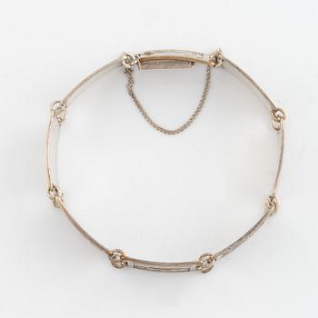 Silver bracelet, Guldvaruhuset aktiebolag, 1947.